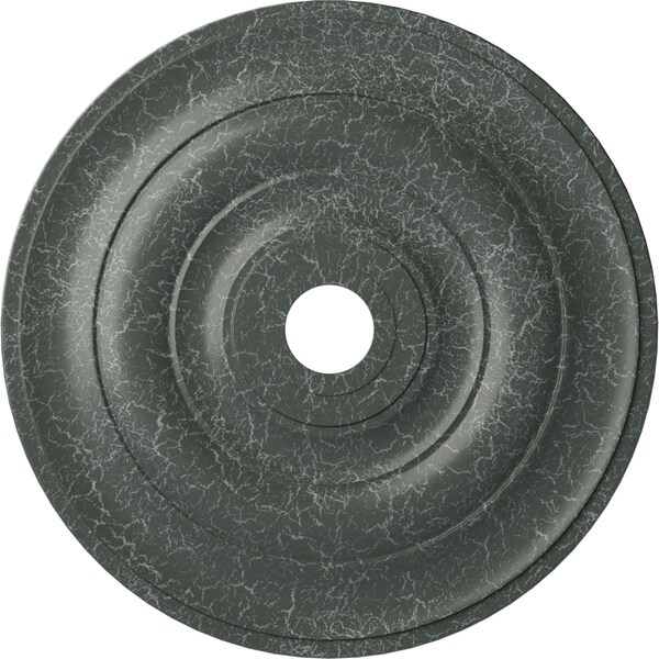 Ekena Millwork Jefferson Medallion (Canopies up to 5"), 26 1/2"OD x 3 5/8"ID x 1 1/2"P, Athenian Green Crackle CM26JEAGC - main
